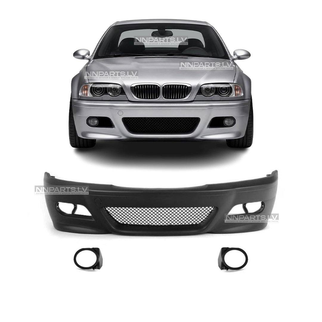 BMW E46 M3 Style priekšējais bamperis BMW E46 M3 Style priekšējais bamperis, tuning detaļas, rezerves detaļas uz auto