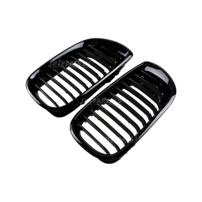 BMW E46 Sedan / Touring LCI priekšējās restes, nāsis, melnas, glancētas