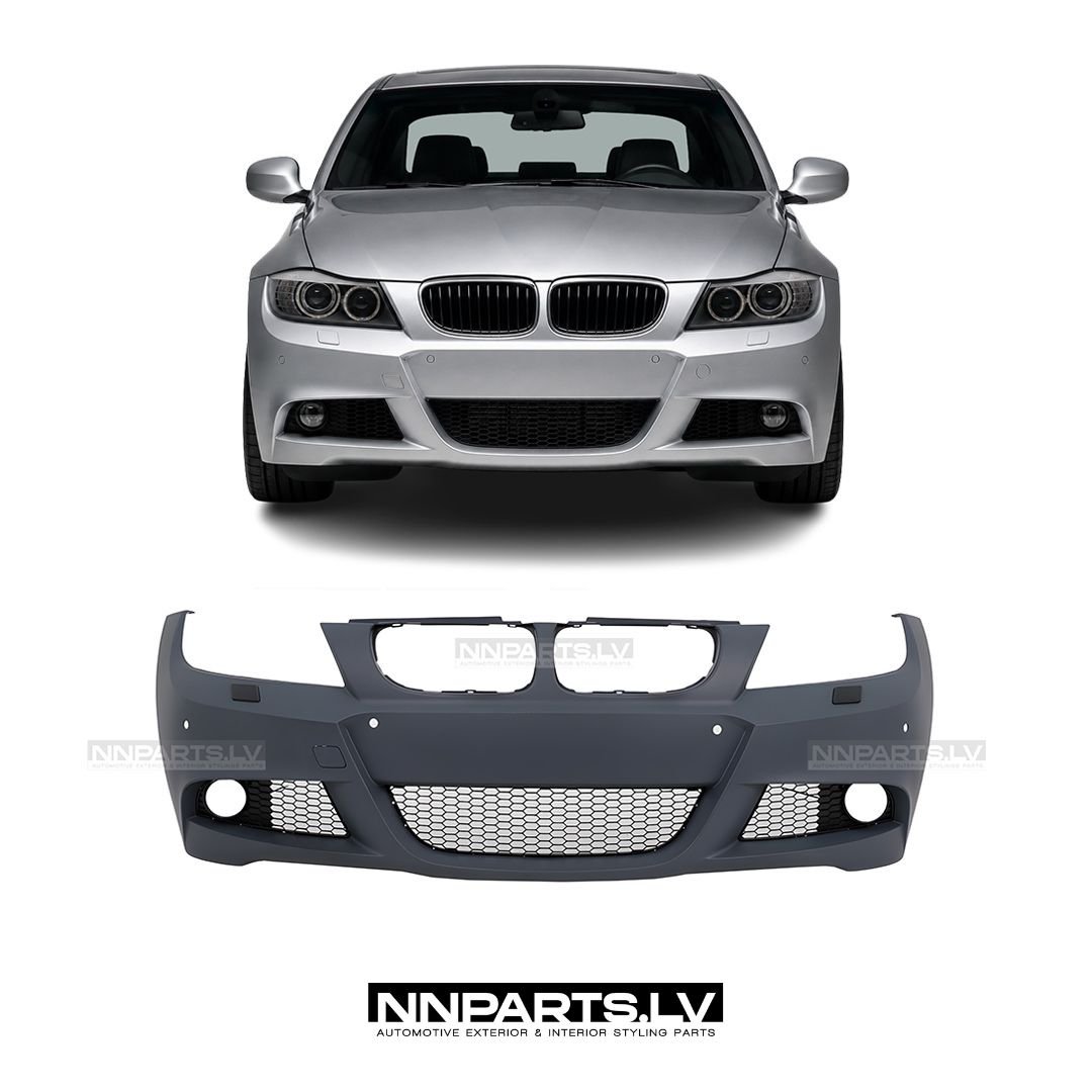 BMW E90 / E91 LCI M Sport priekšējais bamperis ar PDC (09-12) BMW E90 / E91 LCI M Sport priekšējais bamperis ar PDC (09-12), facelift modelim ar sensoriem