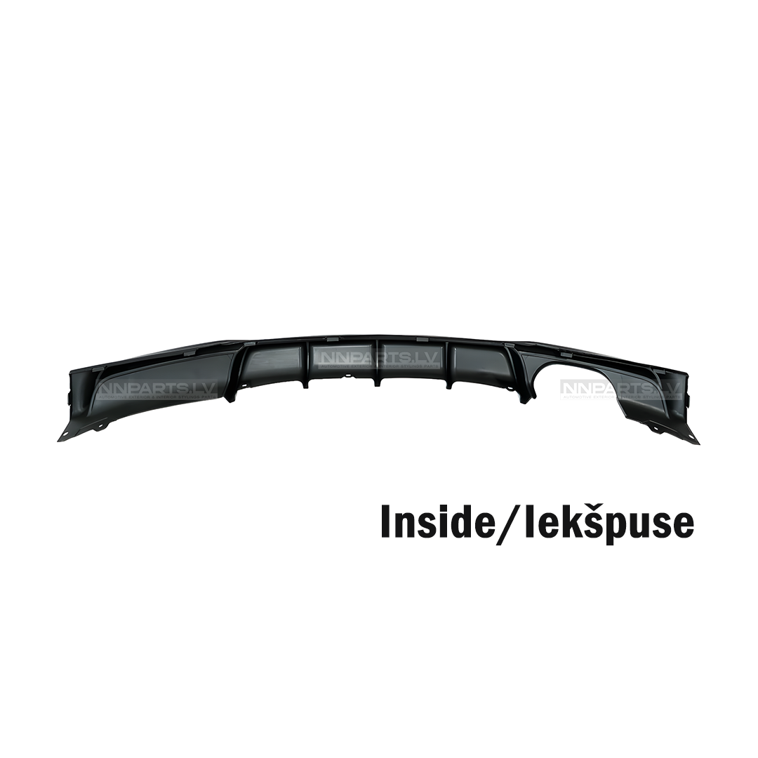 BMW F30 / F31 M Sport aizmugurējā bampera diffuzors, 325, 328, 330 BMW F30 / F31 M Sport aizmugurējā bampera diffuzors, 325, 328, 330 no iekšpuses