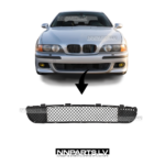 BMW E39 M Sport priekšējā bampera reste, melna, matēta, tuning detaļas