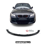 HM Style Front Bumper Lip for BMW E60 / E61 with M5-Style bumper, black gloss tuning parts on the car for bmw e60, e61 with m5 look bumper