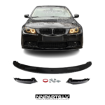 BMW E90 / E91 M3-Style priekšējā bampera uzlika, lūpa, splitteris, melns, glancēts, tuning detaļas uz auto