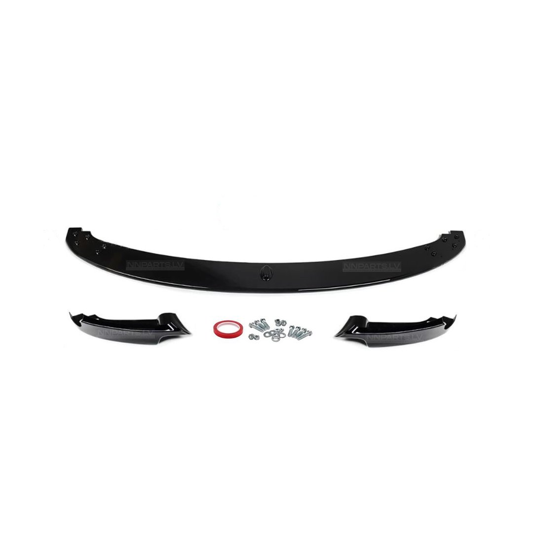 BMW E90 / E91 M3-Style priekšējā bampera uzlika BMW E90 / E91 M3-Style priekšējā bampera uzlika, lūpa ar spiltteriem