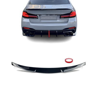 BMW G30 / M5 F90 M4-Style bagāžnieka spoileris, splitteris, melns, glancēts uz auto