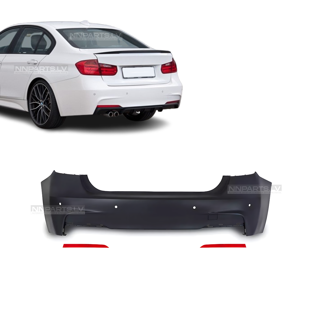 BMW F30 Sedan M Sport aizmugurējais bamperis BMW F30 Sedan M Sport aizmugurējais bamperis