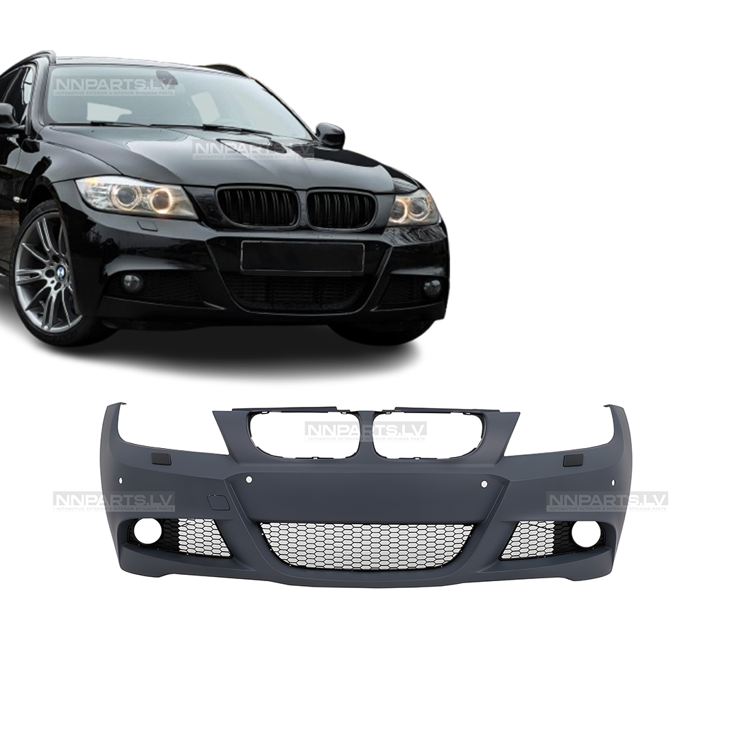 BMW E90 / E91 LCI M Sport priekšējais bamperis ar PDC (09-12) BMW E90 / E91 LCI M Sport priekšējais bamperis ar PDC (09-12), facelift modelim ar sensoriem