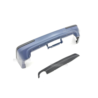 BMW E39 Sedan M Sport aizmugurējais bamperis bez PDC, gruntēts, pelēks no sāna