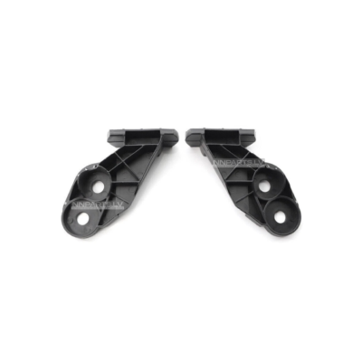 BMW E46 sānu kronšteinu komplekts priekš M Tech / M3 Style priekšējā bampera, melns, no iekšpuses