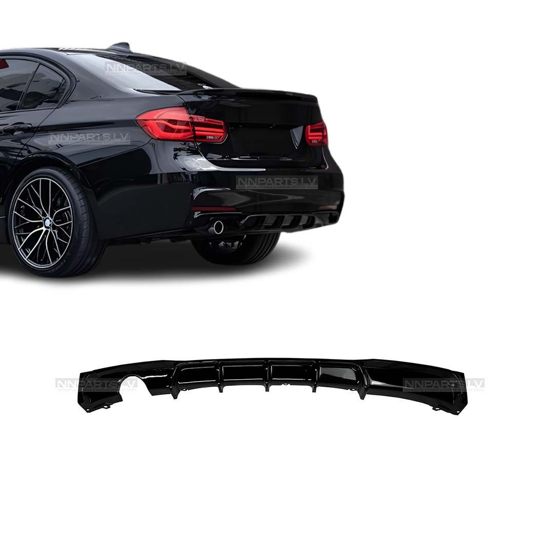 BMW F30 / F31 M Sport aizmugurējā bampera diffuzors, 316, 318, 320 BMW F30 / F31 M Sport aizmugurējā bampera diffuzors, 316, 318, 320