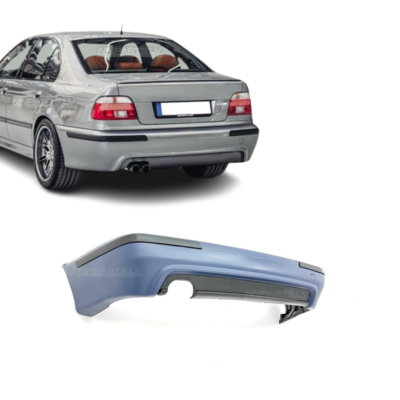 BMW E39 Sedan M Sport aizmugurējais bamperis bez PDC uz auto