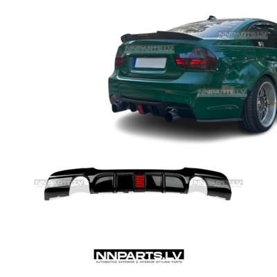 BMW E90 / E91 M Sport LED Tracklight aizmugurējā bampera diffuzors (1x1), tuning detaļas priekš bmw 335 uz auto