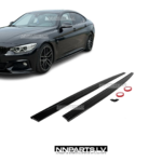 BMW F32 / F33 / F36 M Sport sliekšņu uzlikas, melnas, glancētas tuning detaļas uz auto