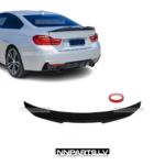BMW F32 Coupe PSM Style bagāžnieka spoileris, melns, glancēts, tuning detaļa uz auto
