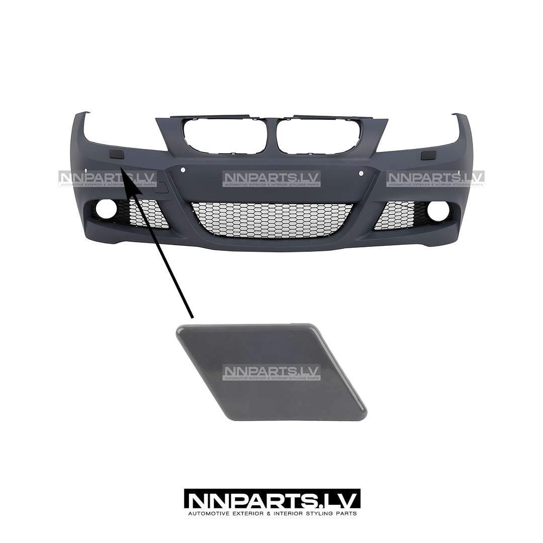 BMW E90 / E91 LCI luktura mazgātāja vāciņš M Sport bamperim, labā puse BMW E90 / E91 LCI luktura mazgātāja vāciņš M Sport bamperim, labā puse, tuning detaļas, rezerves detaļas priekš bmw uz auto