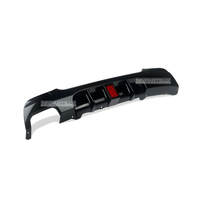 BMW E92 / E93 M Sport LED Tracklight aizmugurējā bampera diffuzors, melns, glancēts, tuning detaļas priekš bmw e92, e93 no sāna