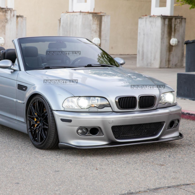 BMW E46 M3 / M3 Style priekšējā bampera miglas lukturu korpusi, melni, tuning detaļas uz auto no sāna