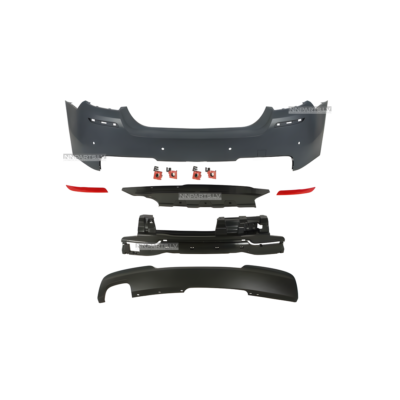 BMW F10 Sedan M Sport aizmugurējais bamperis ar PDC (10-17), rezerves detaļas, tuning detaļas prieks bmw f10