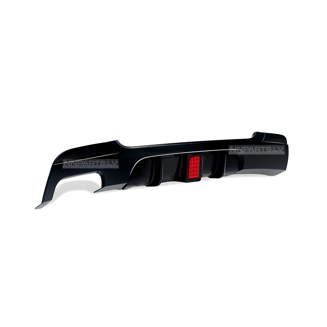 BMW E92 / E93 M Sport LED Tracklight aizmugurējā bampera diffuzors BMW E92 / E93 M Sport LED Tracklight aizmugurējā bampera diffuzors, melns, glancēts, tuning detaļas