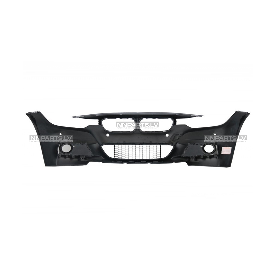 BMW F30 / F31 M Sport priekšējais bamperis ar PDC, bez lukt. mazg. BMW F30 / F31 M Sport priekšējais bamperis ar PDC, bez lukt. mazg., rezerves detaļas, tuning detaļas no iekšpuses