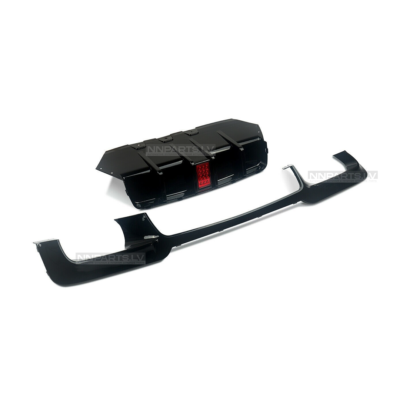 M5 Style LED Tracklight diffuser for BMW F10 / F11, black gloss tuning parts, f1 style diffuser