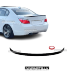 WR Style trunk spoiler for BMW E60, black gloss, tuning parts for the bmw e60 on the car