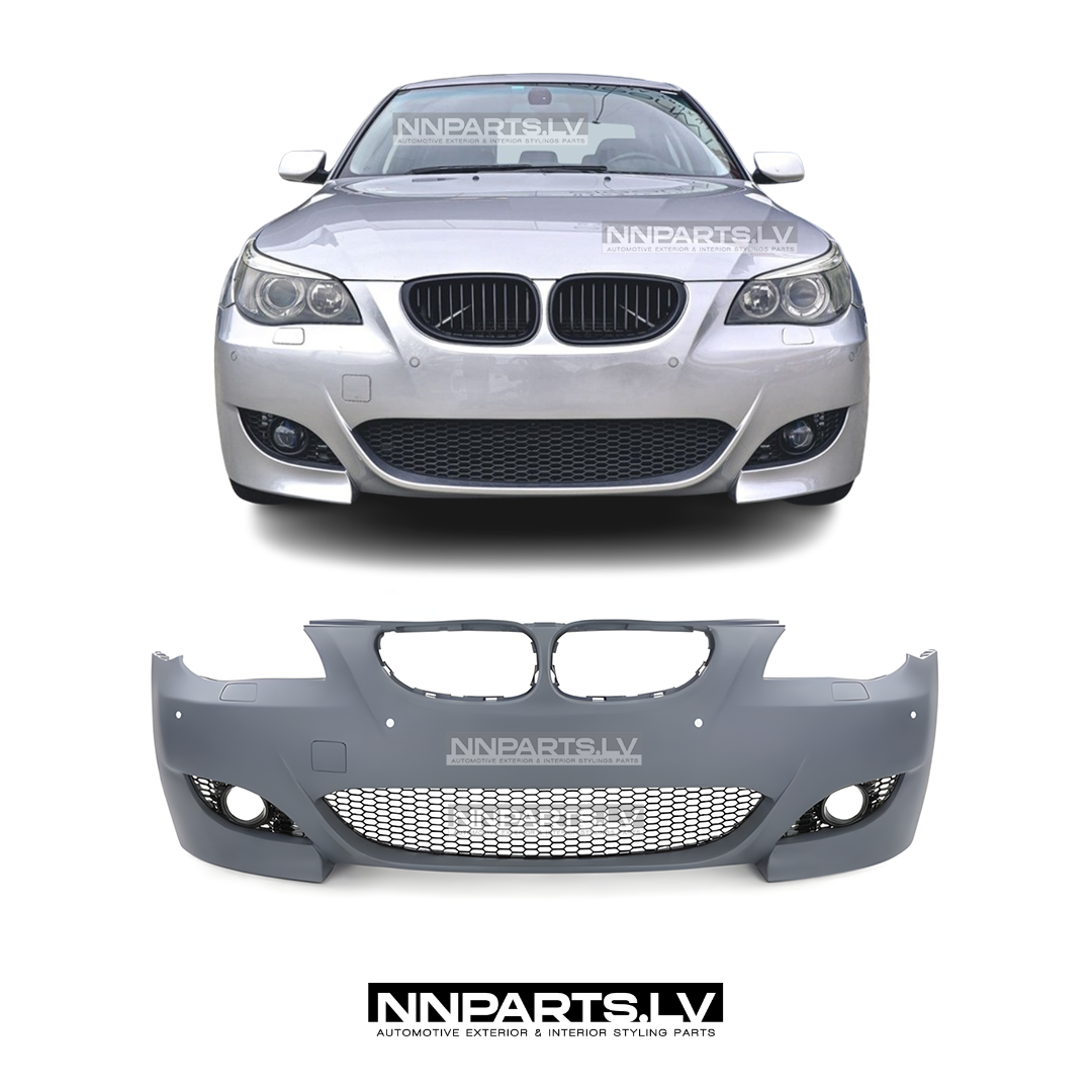 • M5 Style front bumper for BMW E60 / E61 Pre-LCI with PDC (03-07) M5 Style front bumper for BMW E60 / E61 Pre-LCI with PDC (03-07), tuning parts, spare parts for bmw e60, e61 on the car