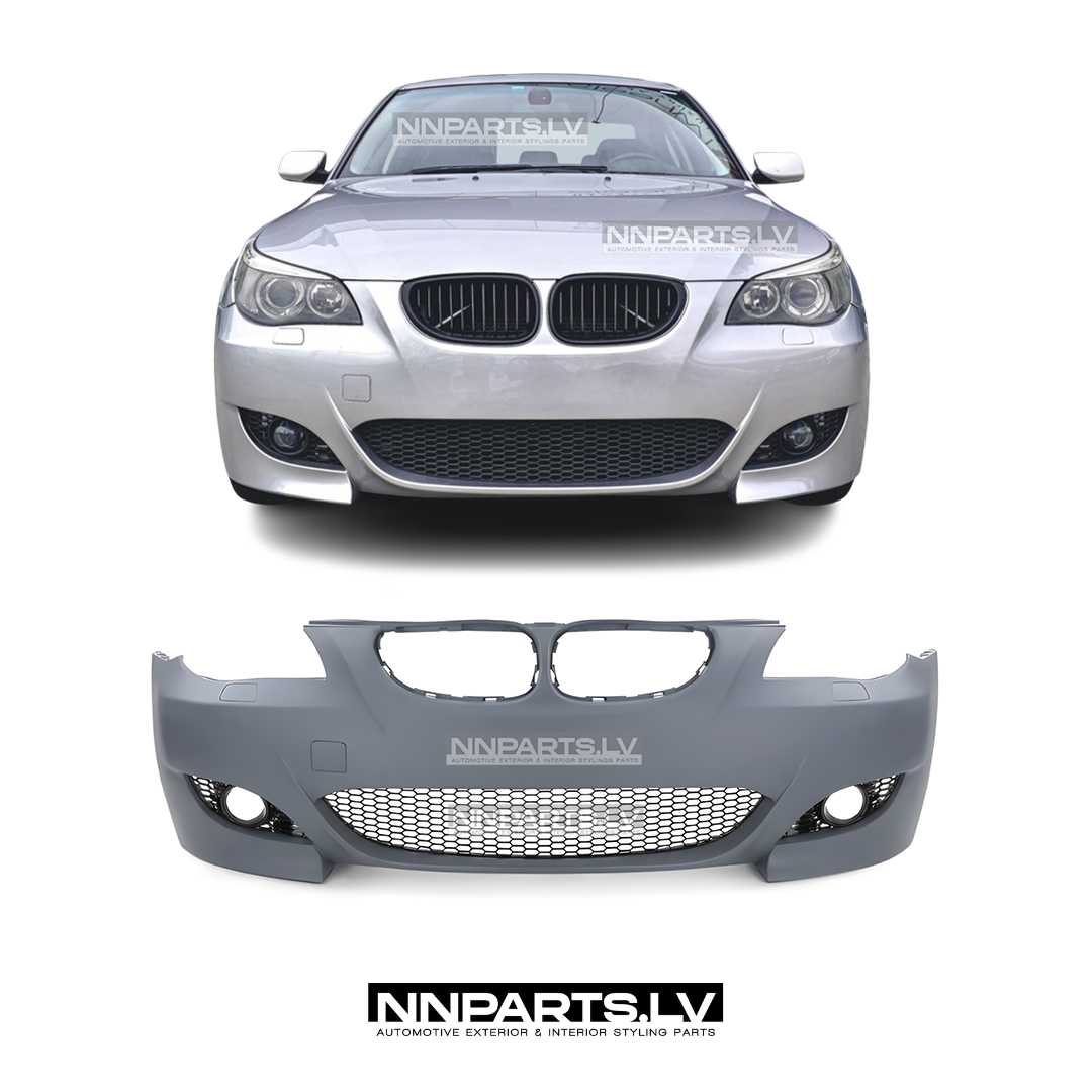 BMW E60 / E61 Pre-LCI M5 Style priekšējais bamperis bez PDC (03-07) BMW E60 / E61 Pre-LCI M5 Style priekšējais bamperis bez PDC (03-07), tuning rezerves detaļas priekš bmw e60. e61