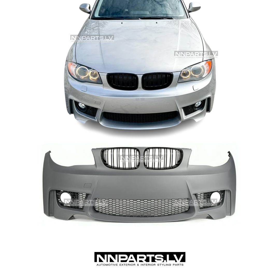 BMW E81 / E82 / E87 / E88 M1 Style priekšējais bamperis bez PDC BMW E81 / E82 / E87 / E88 M1 Style priekšējais bamperis bez PDC, tuning detaļas, rezerves detaļas uz auto