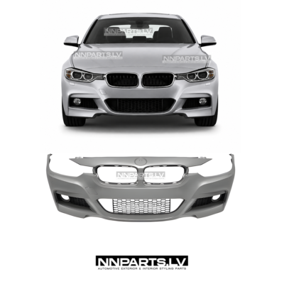 BMW F30 / F31 M Sport priekšējais bamperis bez PDC, rezerves detaļa, tuning detaļa uz auto