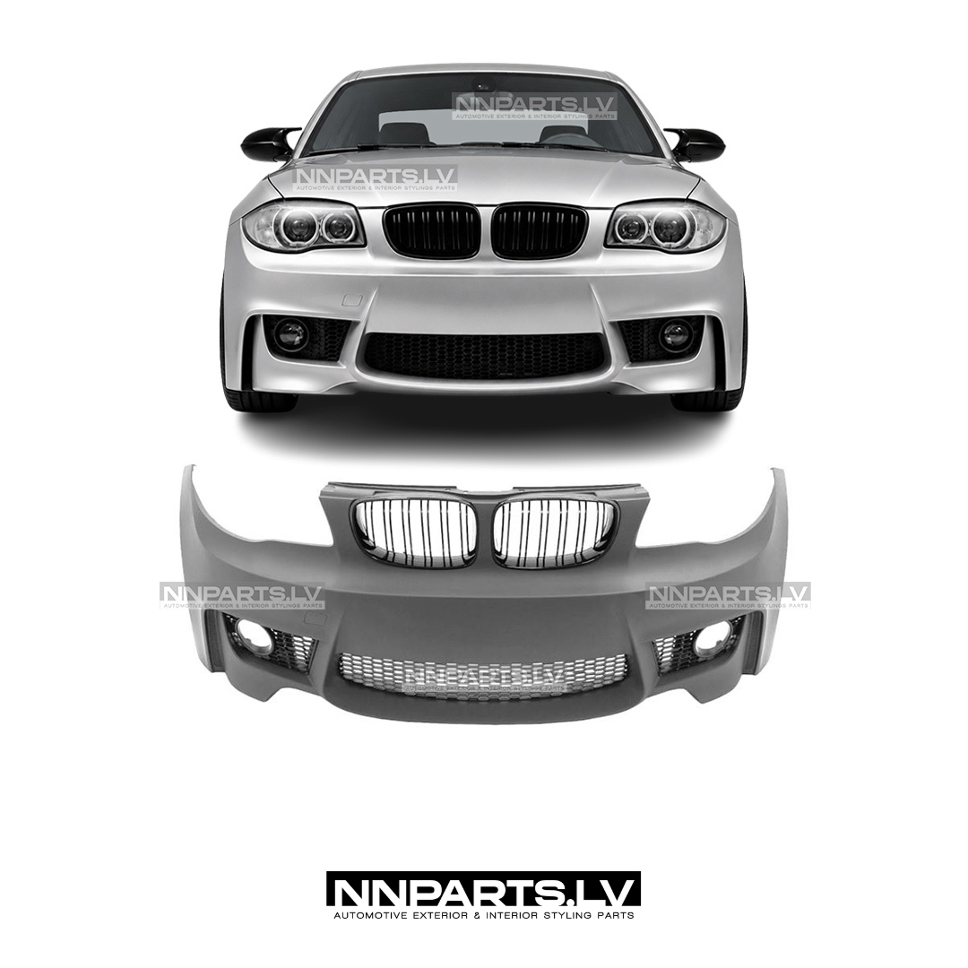 BMW E81 / E82 / E87 / E88 M1 Style priekšējais bamperis bez PDC BMW E81 / E82 / E87 / E88 M1 Style priekšējais bamperis bez PDC, tuning detaļas, rezerves detaļas uz auto