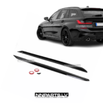 BMW G20 / G21 M Sport sliekšņu uzlikas, melnas, glancētas, tuning. performance detaļas priekš bmw