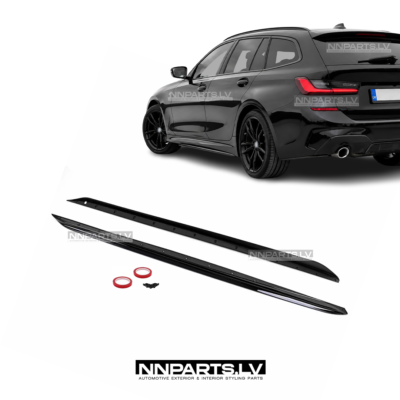 BMW G20 / G21 M Sport sliekšņu uzlikas, melnas, glancētas, tuning. performance detaļas priekš bmw