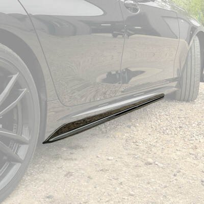 BMW G20 / G21 M Sport sliekšņu uzlikas, melnas, glancētas, tuning. performance detaļas, piemērs uz auto