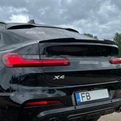 BMW X4 G02 Competition Style bagāžnieka spoileris, melns, glancēts, tuning detaļas uz auto no apakšas