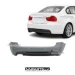 BMW E90 Sedan M Sport aizmugurējais bamperis ar PDC (05-12), tuning, rezerves detaļas priekš 3.sērijas uz auto