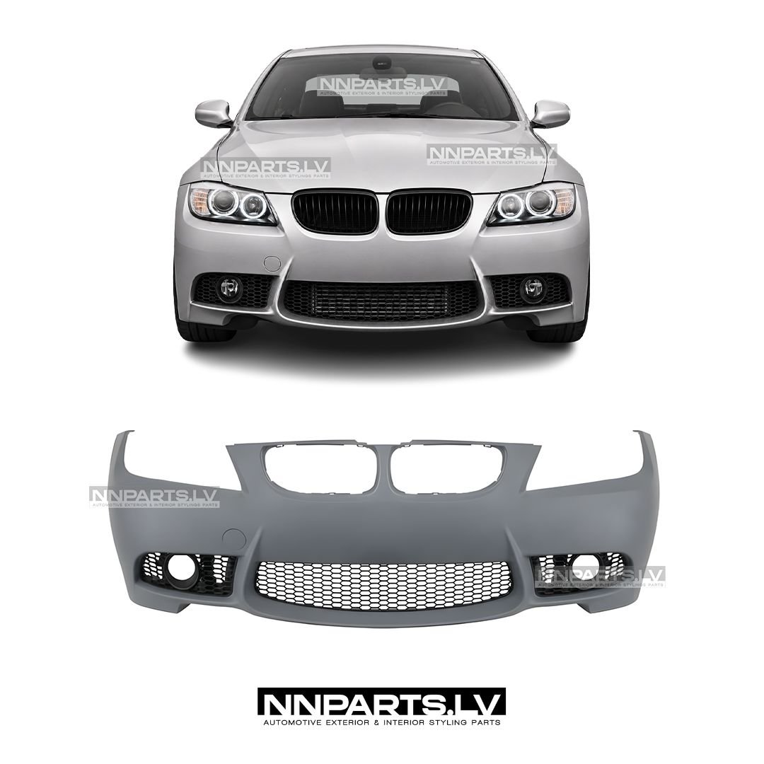 BMW E90 / E91 LCI M3 Style priekšējais bamperis bez PDC (09-12) BMW E90 / E91 LCI M3 Style priekšējais bamperis bez PDC (09-12), tuning, rezerves detaļas priekš 3.sērijas uz auto pa vidu