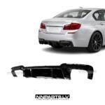 BMW F10 / F11 M5-Style diffuzors, melns, glancēts, tuning detaļas priekš 5.sērijas uz auto