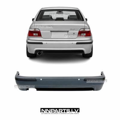BMW E39 Sedan M Sport aizmugurējais bamperis ar PDC, rezerves, tuning detaļas, mpack, priekš 5.sērijas uz auto
