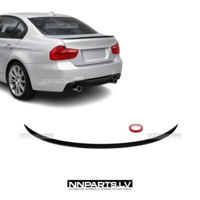 BMW E90 M3-Style bagāžnieka spoileris, melns, glancēts, tuning detaļas priekš 3. sērijas uz auto