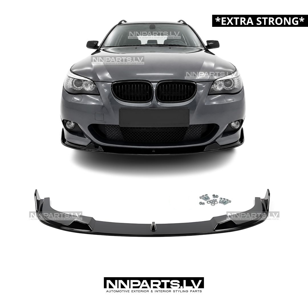 BMW E60 / E61 M Sport HM Style priekšējā bampera uzlika BMW E60 / E61 M Sport HM Style priekšējā bampera uzlika, lūpa, splitteris, tuning detaļas lv, uz auto