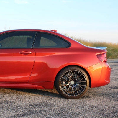 BMW F22 / F23 / F87 Performance bagāžnieka spoileris, melns, glancēts, tuning detaļas priekš 2sērijas uz auto no sāna
