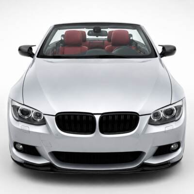 MP Style front bumper lip for BMW E92 / E93 LCI M Sport, black gloss tuning, styling parts for 3series coupe, cabrio in the middle