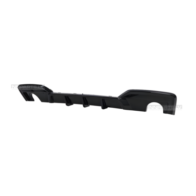 BMW F06 / F12 / F13 Performance aizmugurējā bampera diffuzors (640i / 640d), melns, glancēts, tuning, styling, rezerves detaļas priekš 6sērijas no sāna
