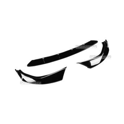 WR Style front bumper lip for BMW G20 / G21 PRE-LCI, black gloss (18-22), tuning, styling parts for 3series from the right side