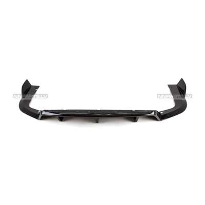 BMW X5 G05 Pre-LCI M Sport Aero Style aizmugurējā bampera diffuzors (19-23), melns, glancēts bampera spoileris, tuning detaļas pa vidu