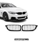 BMW F32 / F33 / F36 / F80 / F82 / F83 priekšējās restes, black gloss, nāsis, melnas, glancētas tuning, styling, rezerves detaļas priekš 4sērijas uz auto