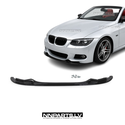 BMW E92 / E93 LCI M Sport MP Style priekšējā bampera uzlika, lūpa, spliteris, spoileris, melns, glancēts, tuning detaļas uz auto