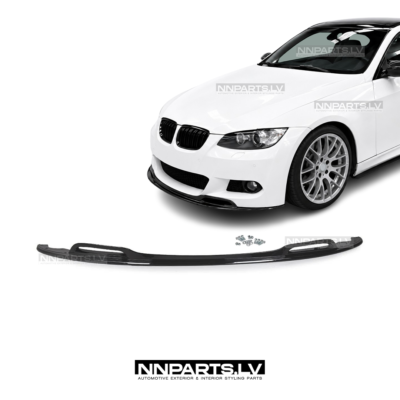 BMW E92 / E93 PRE-LCI M Sport MP Style priekšējā bampera uzlika, melna, glancēta lūpa, spliteris, spoileris, tuning detaļas uz auto