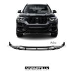 BMW X3 G01 / X4 G02 PRE LCI AERO priekšējā bampera uzlika (18-21), lūpa, spliteris, spoileris, melns, glancēts, tuning detaļas uz auto